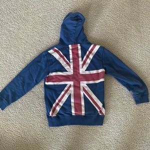 Mini Boden Union Jack Hooded Sweatshirt